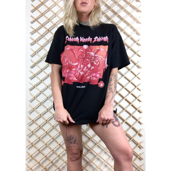 Tops - Black Sabbath Graphic Band T Shirt